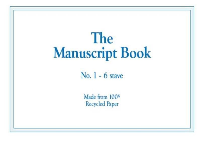 MANUSCRIPT BK 1 6 STAVE (RECYCLED) 16PP STAPLED
