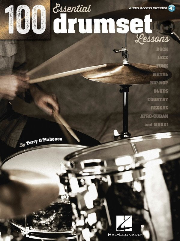 100 Essential Drumset Lessons Bk/ola