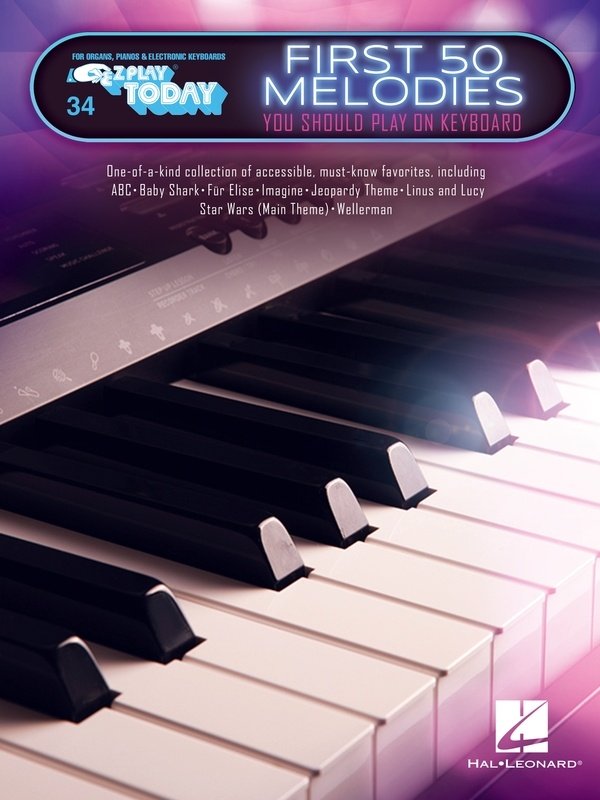 FIRST 50 MELODIES YOU SHOULD PLAY ON KEYBOARD EZ PLAY 34