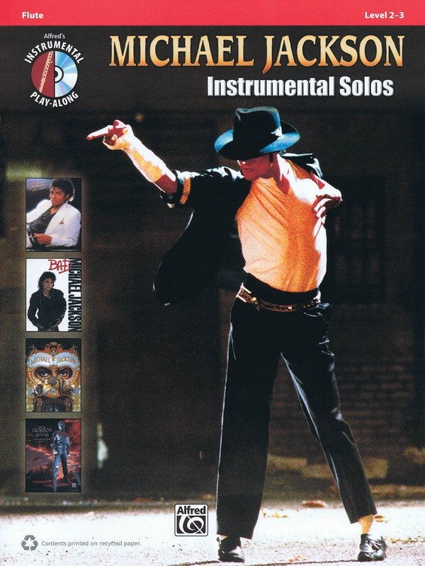 Michael Jackson Inst Solos Flute Bk/cd