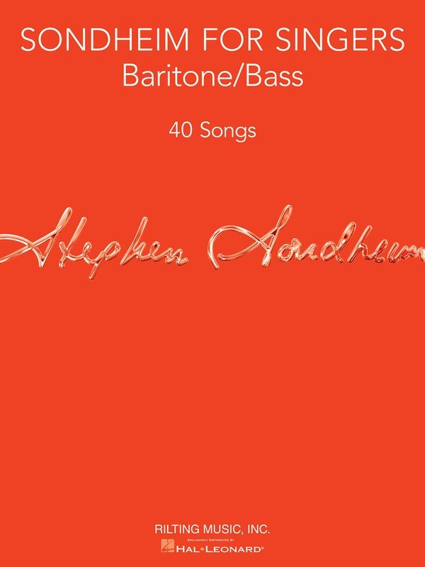 Sondheim for Singers Baritone Bass