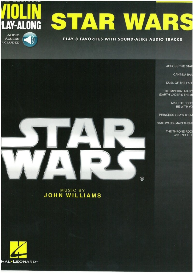 STAR WARS VIOLIN PLAYALONG V62 BK/OLA