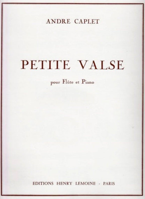 Caplet - Petite Valse Flute/piano