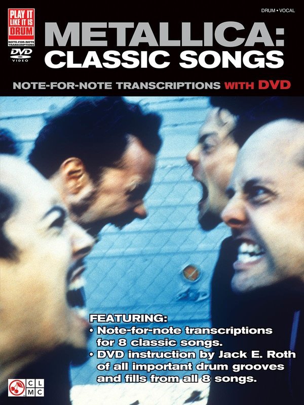 Metallica Classic Songs for Drum Bk/dvd