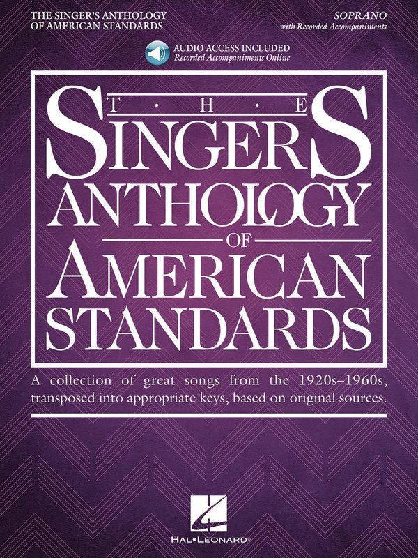 Singers Anth American Standards Soprano Bk/ola