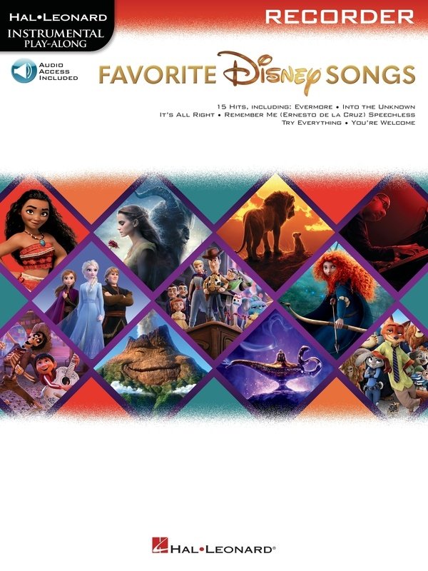 Favorite Disney Songs for Recorder Bk/ola