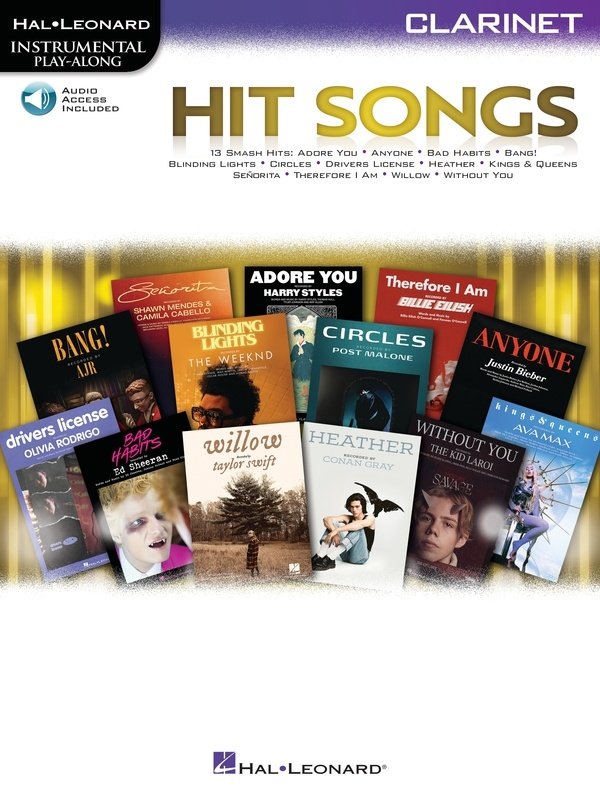 Hit Songs for Clarinet Bk/ola