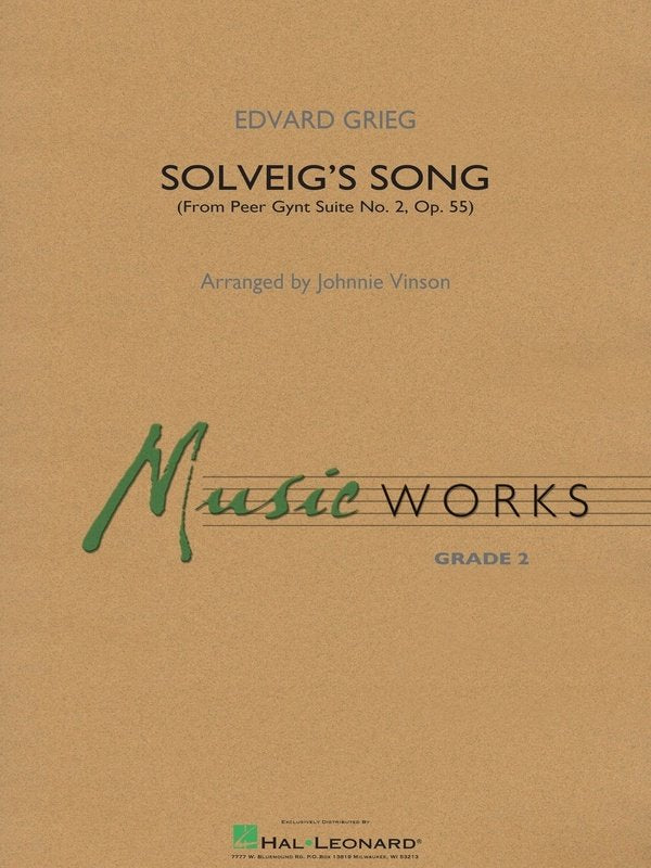 Solveigs Song From Peer Gynt Suite No 2 Cb2 Sc/pts