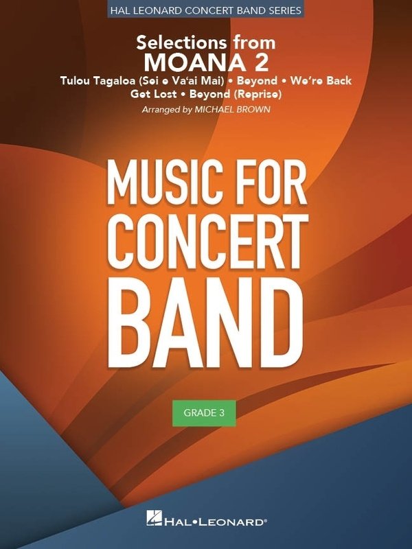 Selections From Moana 2 for Concert Band Cb3 Sc/pts