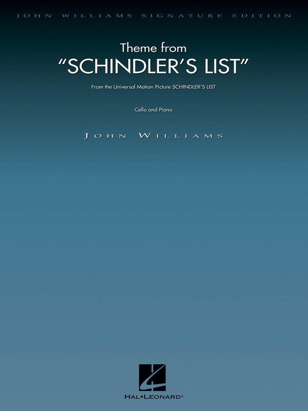 Theme From Schindlers List Cello/piano
