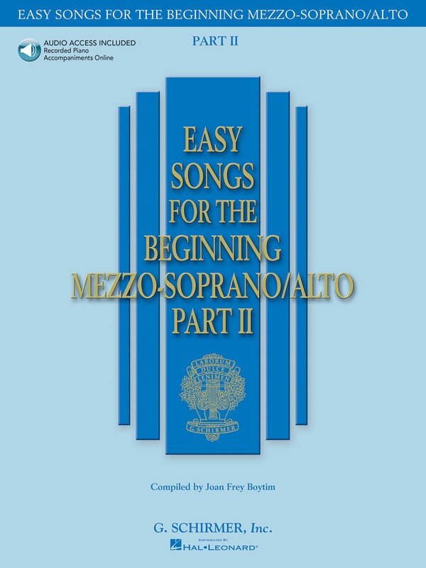Easy Songs for Beginning Mezzo/alto Pt 2 Bk/ola