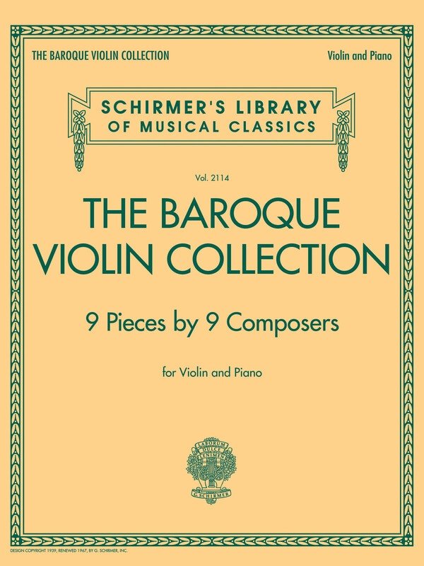The Baroque Violin Collection Violin/piano