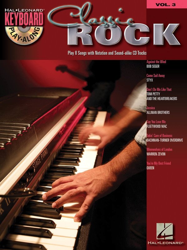 Classic Rock Keyboard Play Along Bk/cd V3