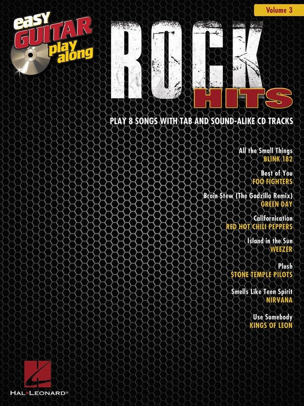 Rock Hits Easy Guitar Playalong V3 Bk/cd
