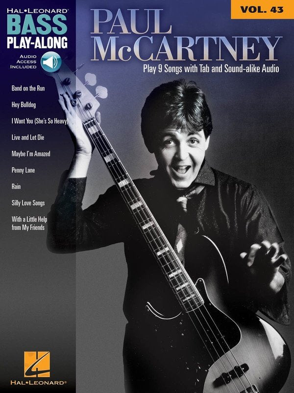 Paul Mccartney Bass Playalong V43 Bk/ola