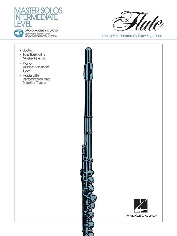 Master Solos Intermediate Level Flute Bk/ola