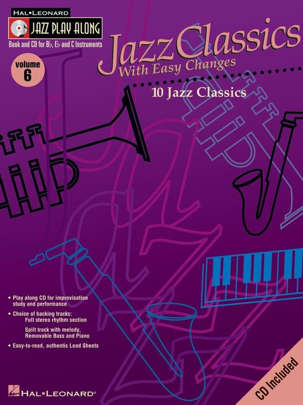 Jazz Classics With Easy Changes Jazz Playalong V6 Bk/ola