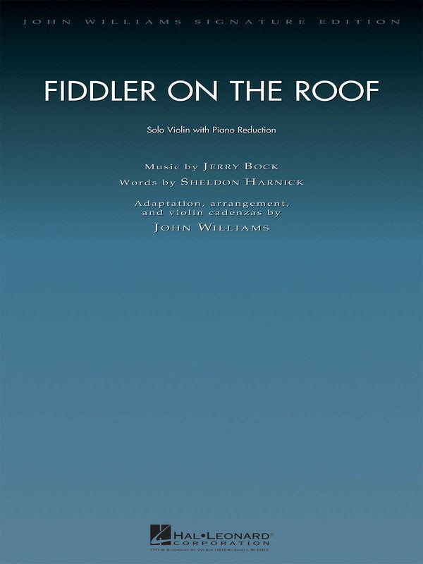 Fiddler on the Roof Violin/piano John Williams Sig Ed