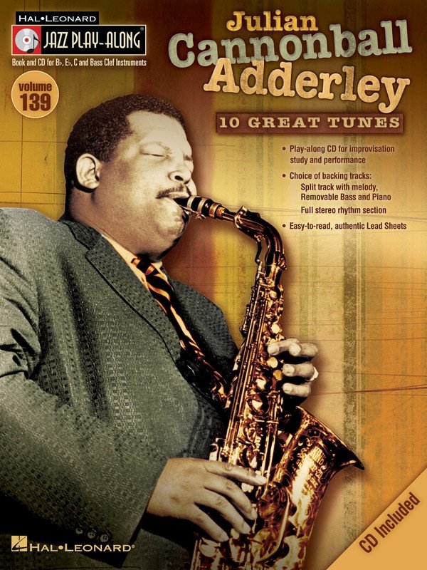 Cannonball Adderley Jazz Play Along Bk/cd V139