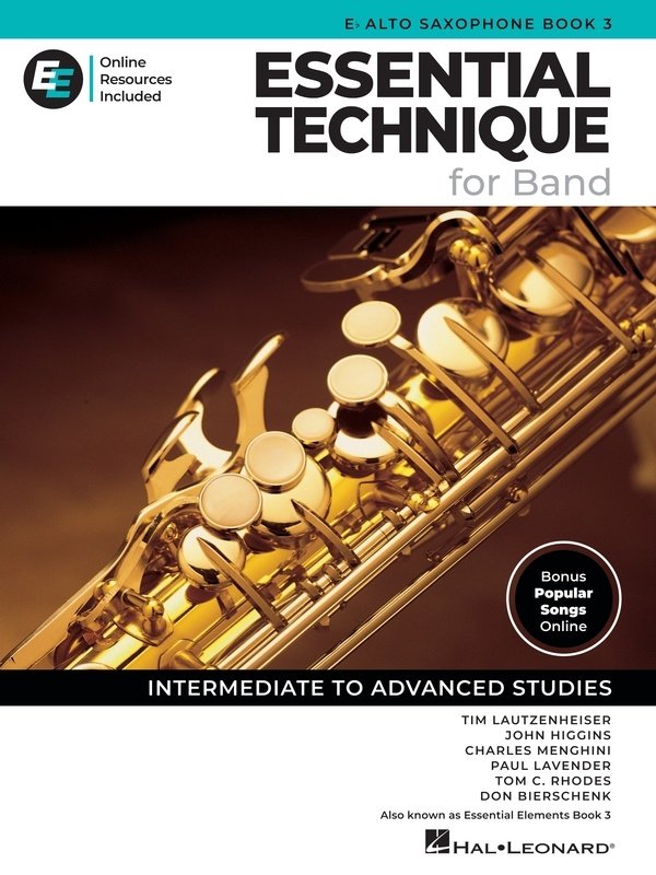 ESSENTIAL TECHNIQUE FOR BAND ALTO SAX BK 3 BK/OLM EEI