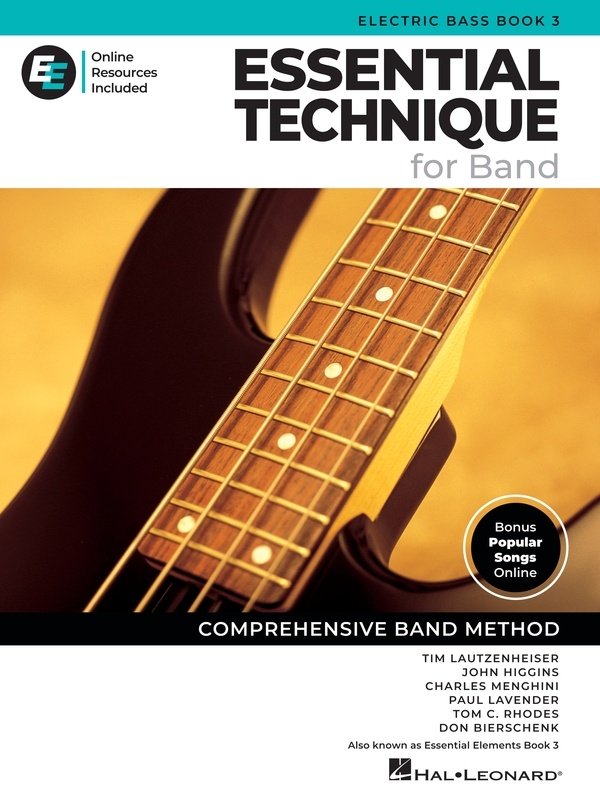 ESSENTIAL TECHNIQUE FOR BAND ELECTRIC BASS BK 3 BK/OLM EEI
