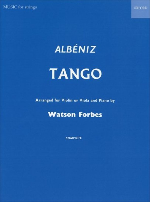 Albeniz - Tango Violin (or Viola)/piano Arr Forbes