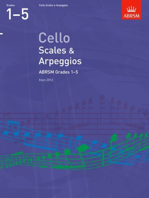 Abrsm Cello Scales & Arpeggios Gr 1-5 From 2012