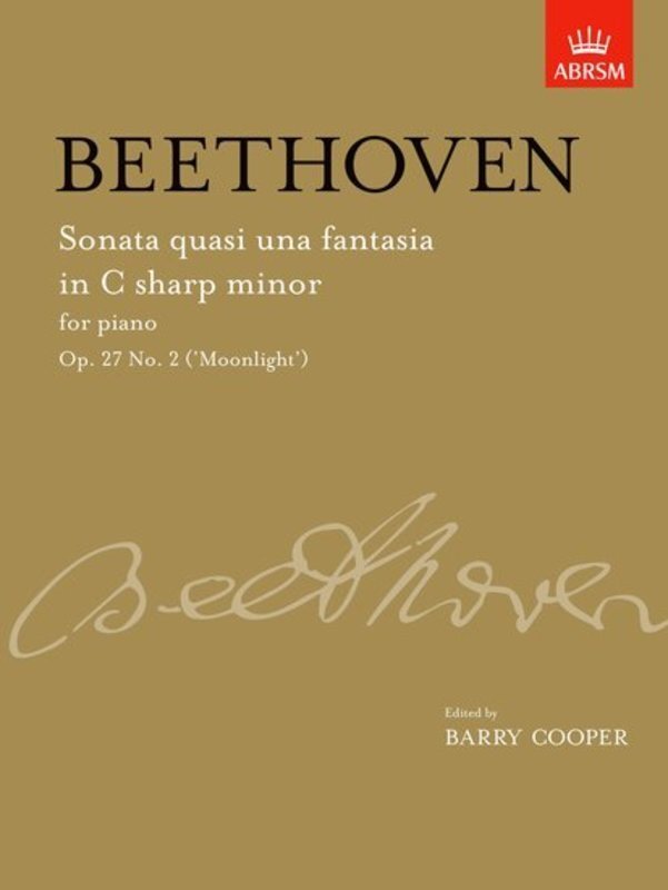 Sonata Op 27 No 2 C Sharp Min Ed Cooper Moonligh