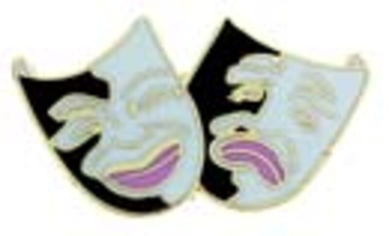 Mini Pin Comedy Tragedy