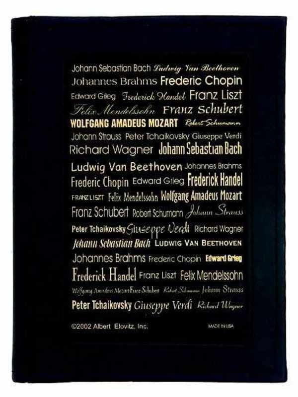Address Book Composer Black and Gold