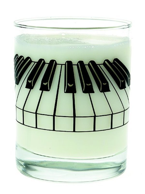 Glass 3d Keyboard Black Imprint