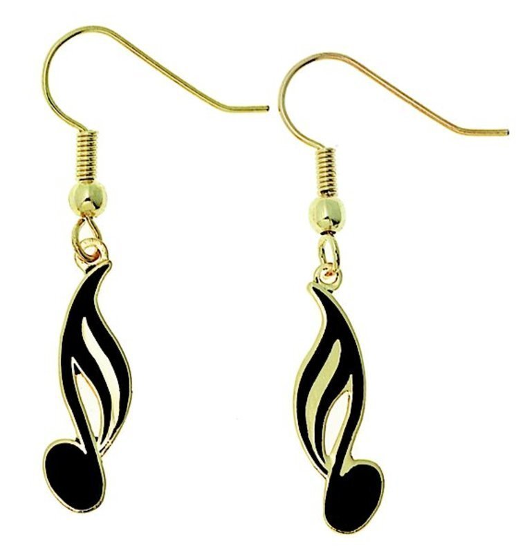 Earrings Semi Quaver Black