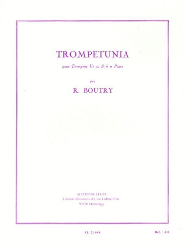 Boutry - Trumpetunia Trumpet/piano
