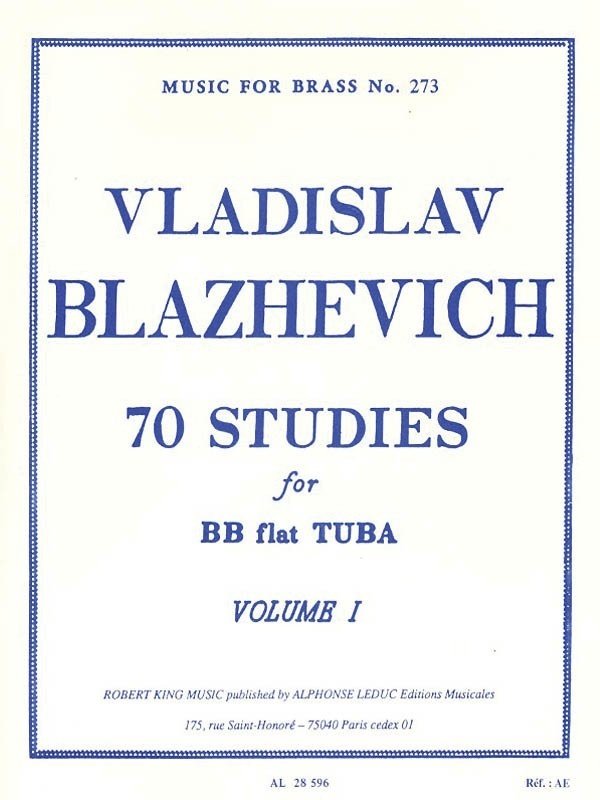 Blazhevich - 70 Studes for Tuba Vol 1