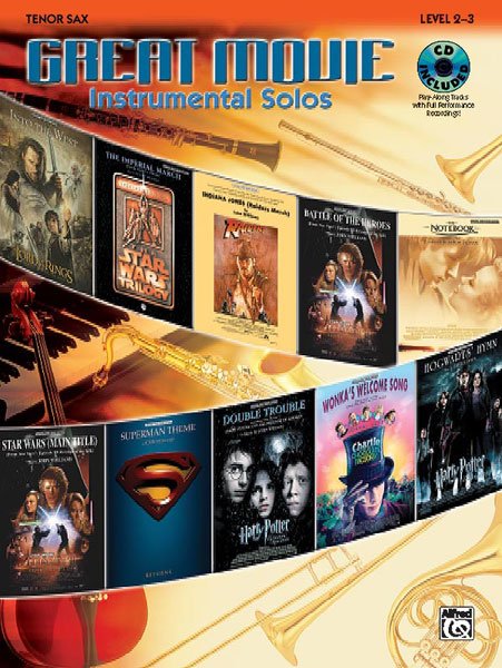 Great Movie Instrumental Solos for Tenor Sax Bk/cd