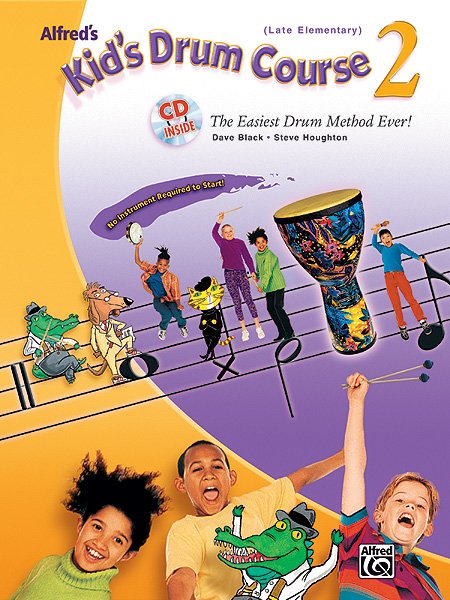 ALFREDS KIDS DRUM COURSE 2 BK/OLA