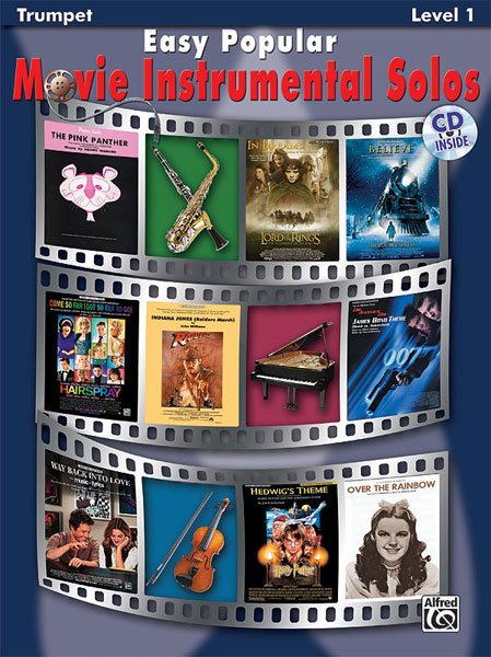 Easy Popular Movie Instr Solos Trumpet Bk/ola