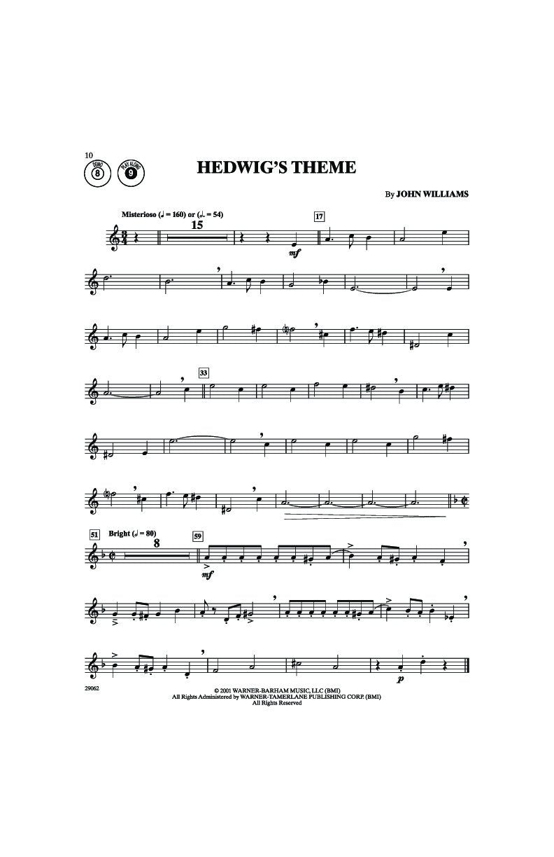 Harry Potter Instr Solos Movies 1-5 Trumpet Bk/ola