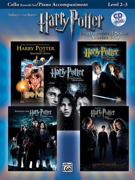 Harry Potter Instr Solos Movies 1-5 Cello Bk/ola