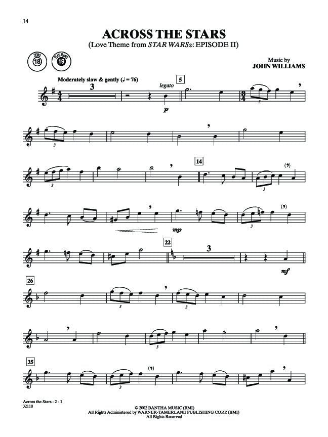 Star Wars Episodes 1-6 Tenor Sax Bk/ola