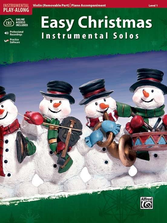 Easy Christmas Instrumental Solos Violin Bk/ola