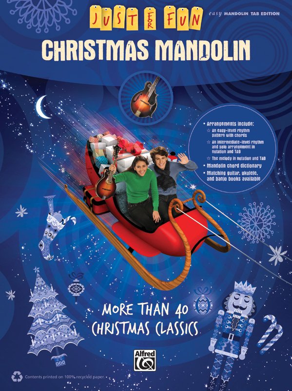 Just for Fun Christmas Mandolin Easy Tab