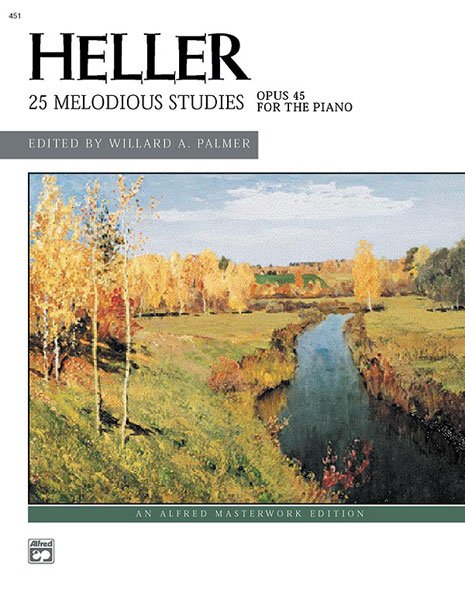 HELLER - 25 MELODIOUS STUDIES OP 45 FOR PIANO