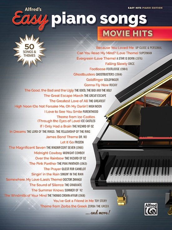 Alfreds Easy Piano Songs Movie Hits 50 Songs and Themes