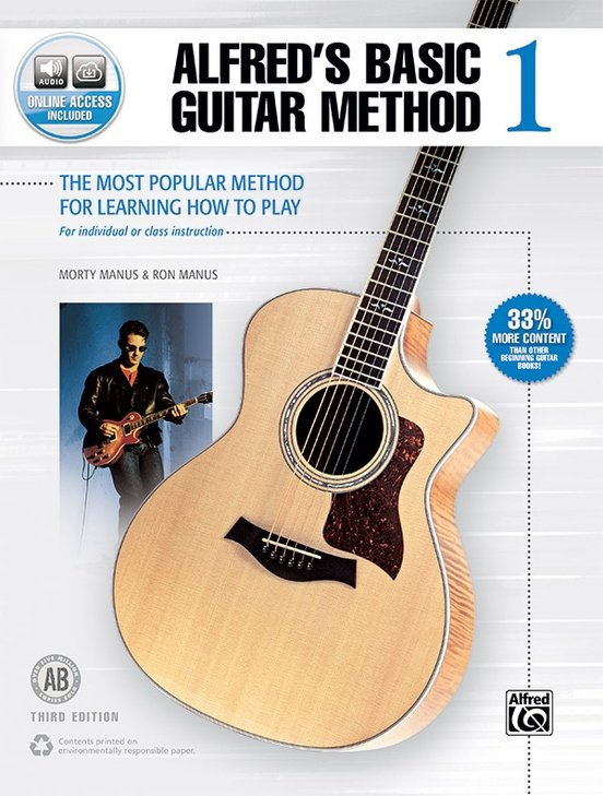 ALFREDS BASIC GUITAR METHOD 1 BK/OLA 3RD EDITION