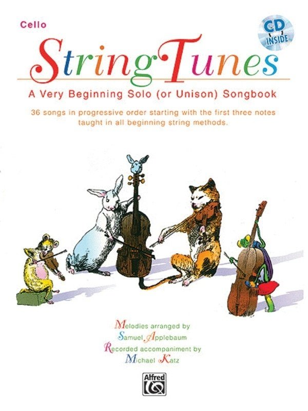 String Tunes Cello Bk/ola Arr Applebaum