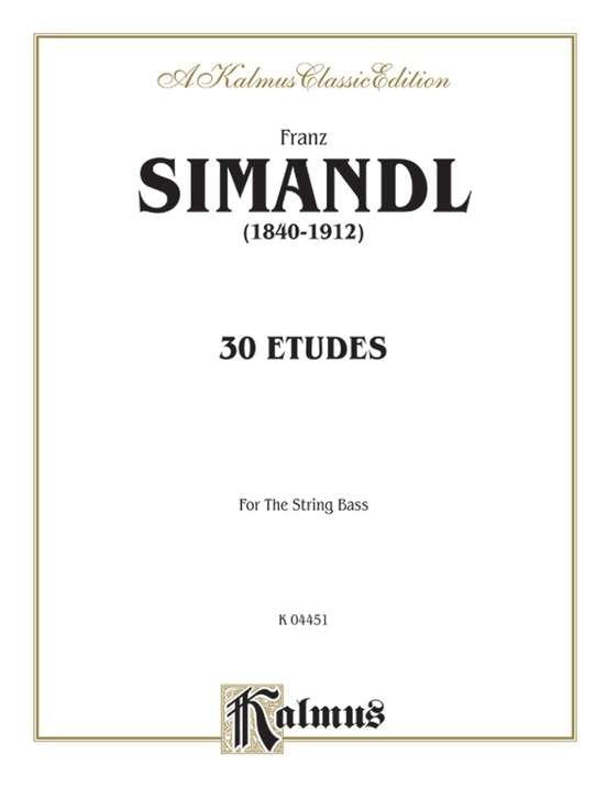 Simandl - 30 Etudes Fordouble Bass