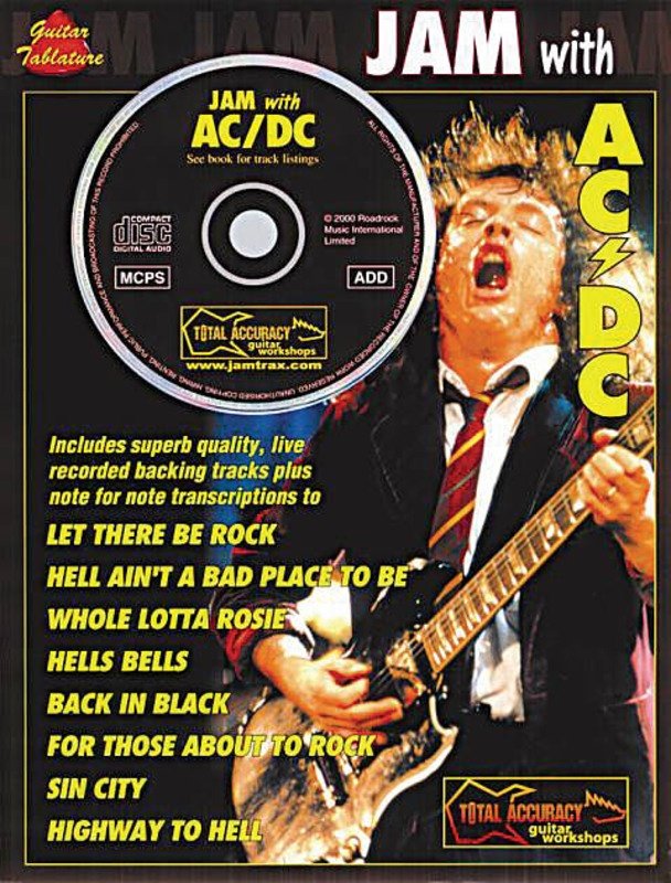 Jam With Ac/dc Guitar Tab Bk/cd