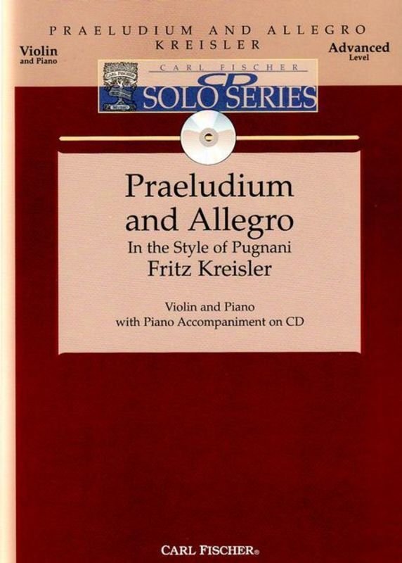 Praeludium and Allegro Style of Pugnani Vln/pno