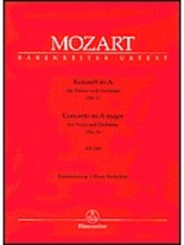 Mozart - Concerto No 5 a K 219 Violin/piano Ed Hess